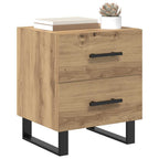 Armario de Noche 2 pcs Roble artesanal 40 x 35 x 47,5 cm