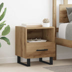 Armario de Noche 2 pcs Roble artesanal 40 x 35 x 47,5 cm