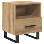 Armario de Noche 2 pcs Roble artesanal 40 x 35 x 47,5 cm