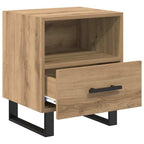 Armario de Noche 2 pcs Roble artesanal 40 x 35 x 47,5 cm