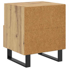 Armario de Noche 2 pcs Roble artesanal 40 x 35 x 47,5 cm