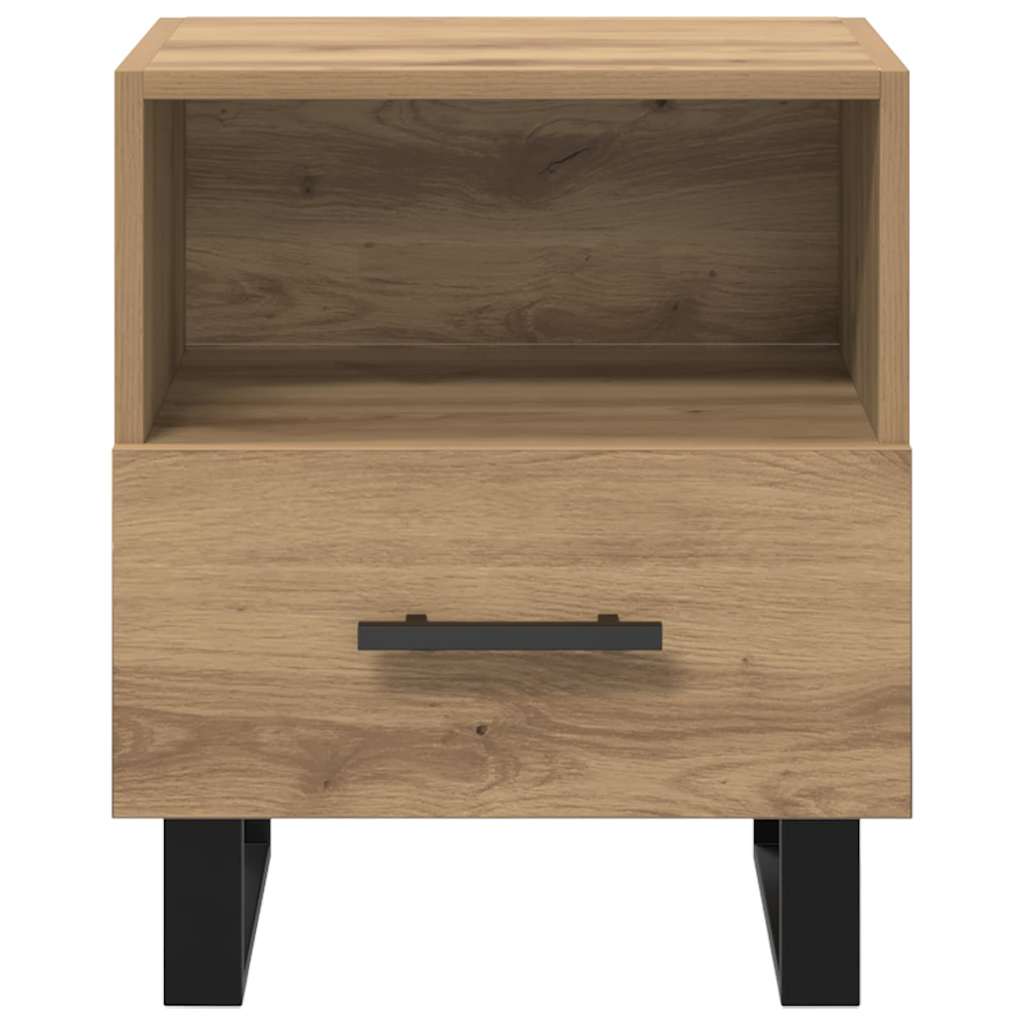 Armario de Noche 2 pcs Roble artesanal 40 x 35 x 47,5 cm