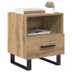 Armario de Noche 2 pcs Roble artesanal 40 x 35 x 47,5 cm