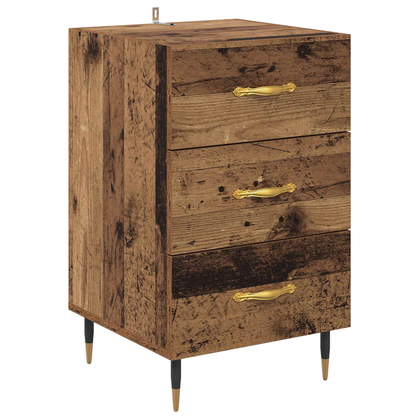 Armario de Noche con cajón Madera vieja 40 x 40 x 66 cm