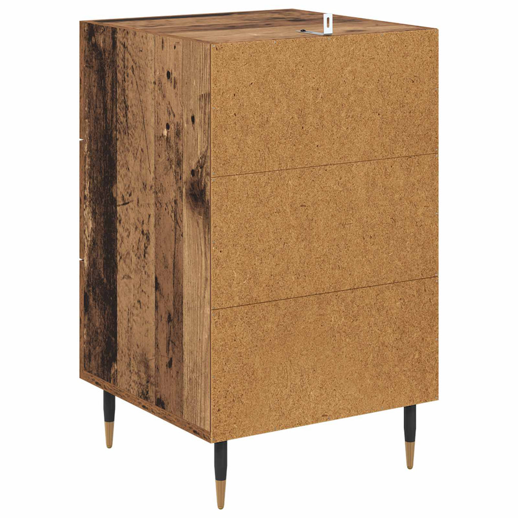 Armario de Noche con cajón Madera vieja 40 x 40 x 66 cm
