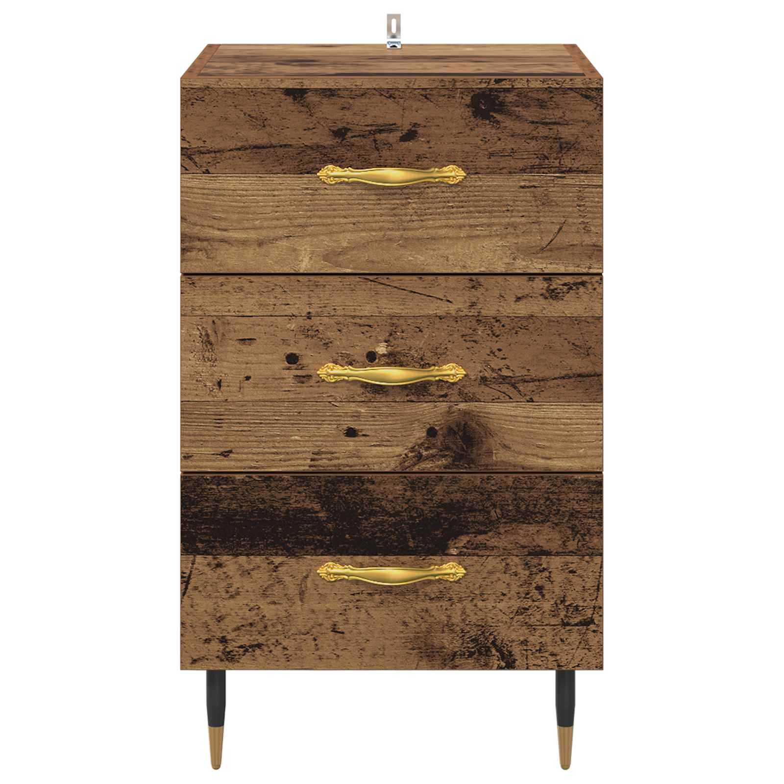 Armario de Noche con cajón Madera vieja 40 x 40 x 66 cm