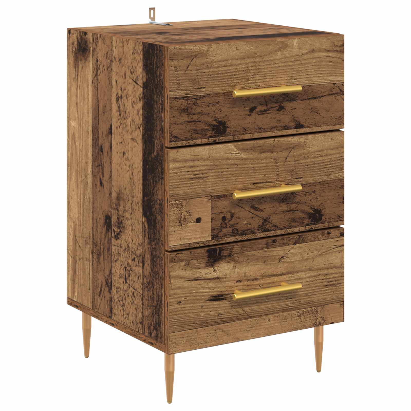 Armario de Noche con cajón Madera vieja 40 x 40 x 66 cm