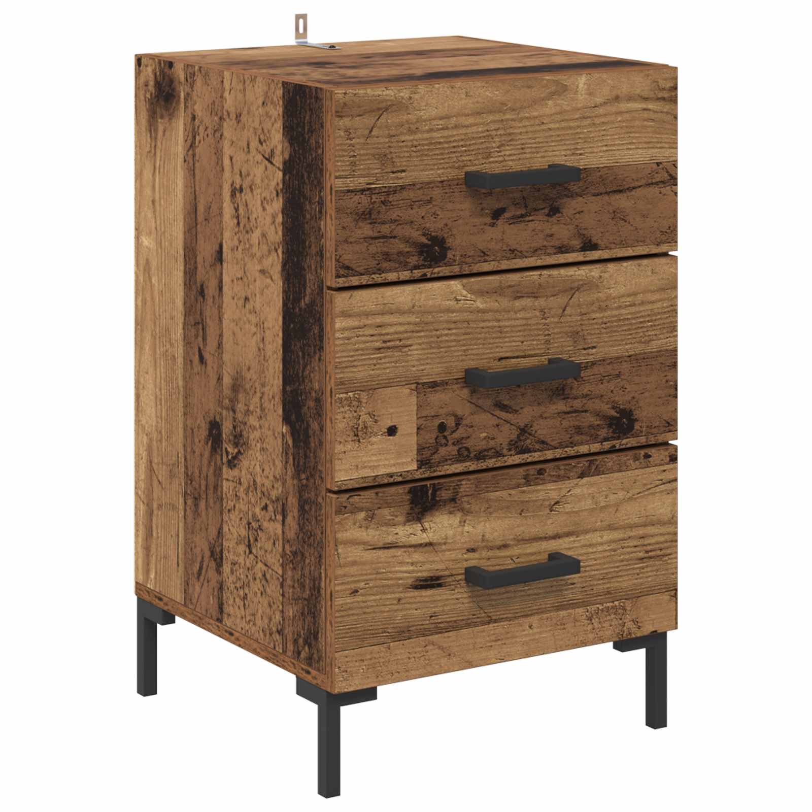 Armario de Noche con cajón Madera vieja 40 x 40 x 66 cm