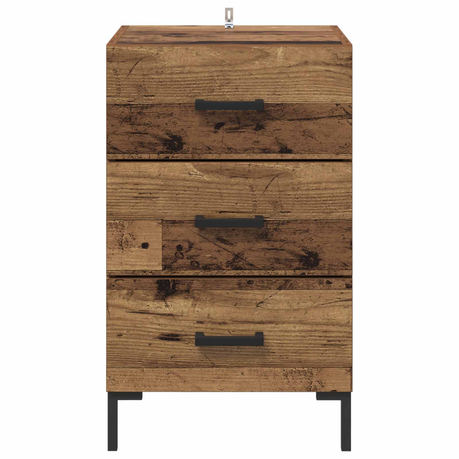 Armario de Noche con cajón Madera vieja 40 x 40 x 66 cm
