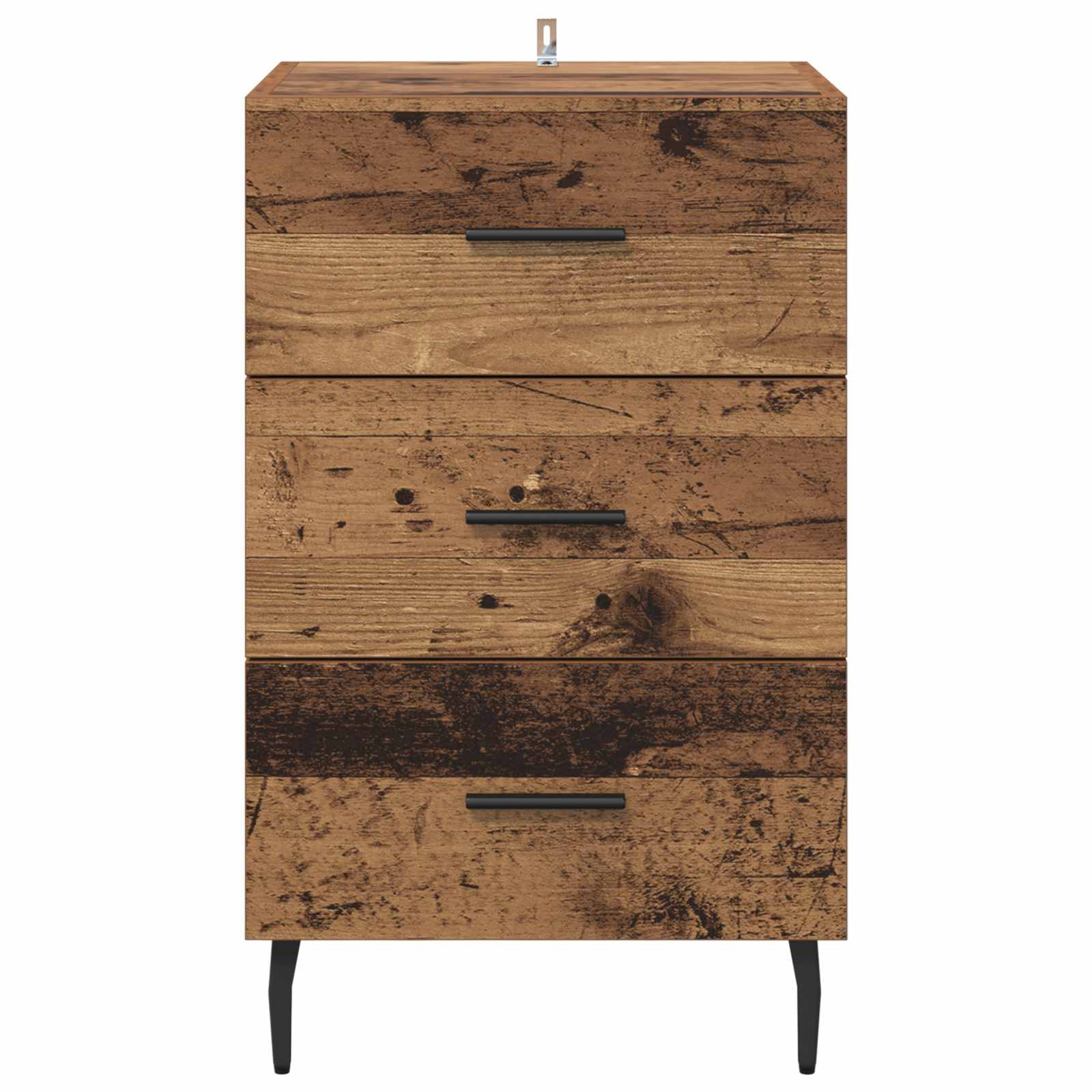 Armario de Noche con cajón Madera vieja 40 x 40 x 66 cm