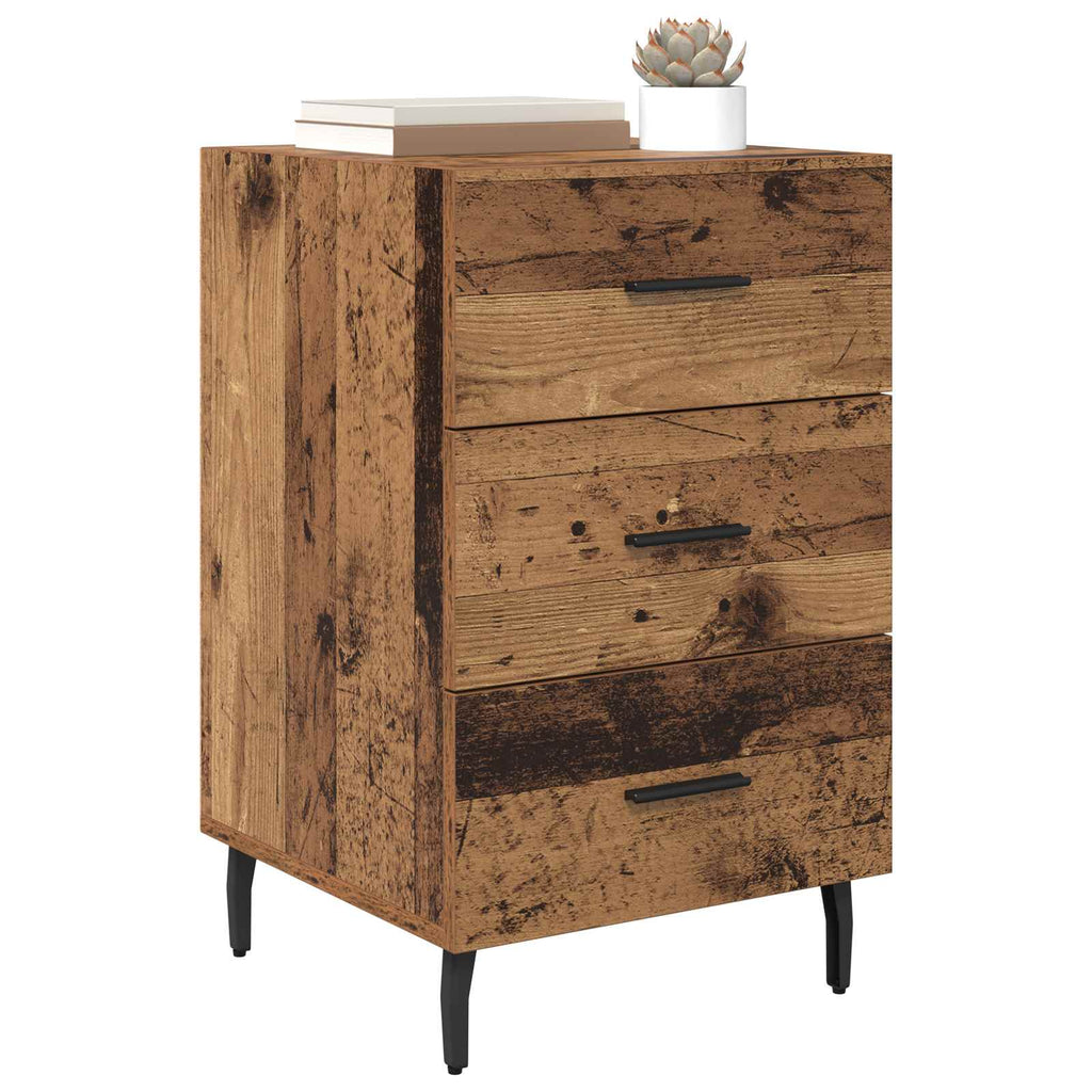 Armario de Noche con cajón Madera vieja 40 x 40 x 66 cm