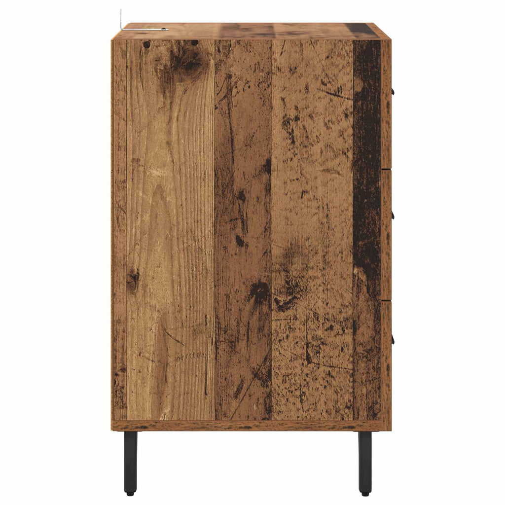 Armario de Noche con cajón Madera vieja 40 x 40 x 66 cm