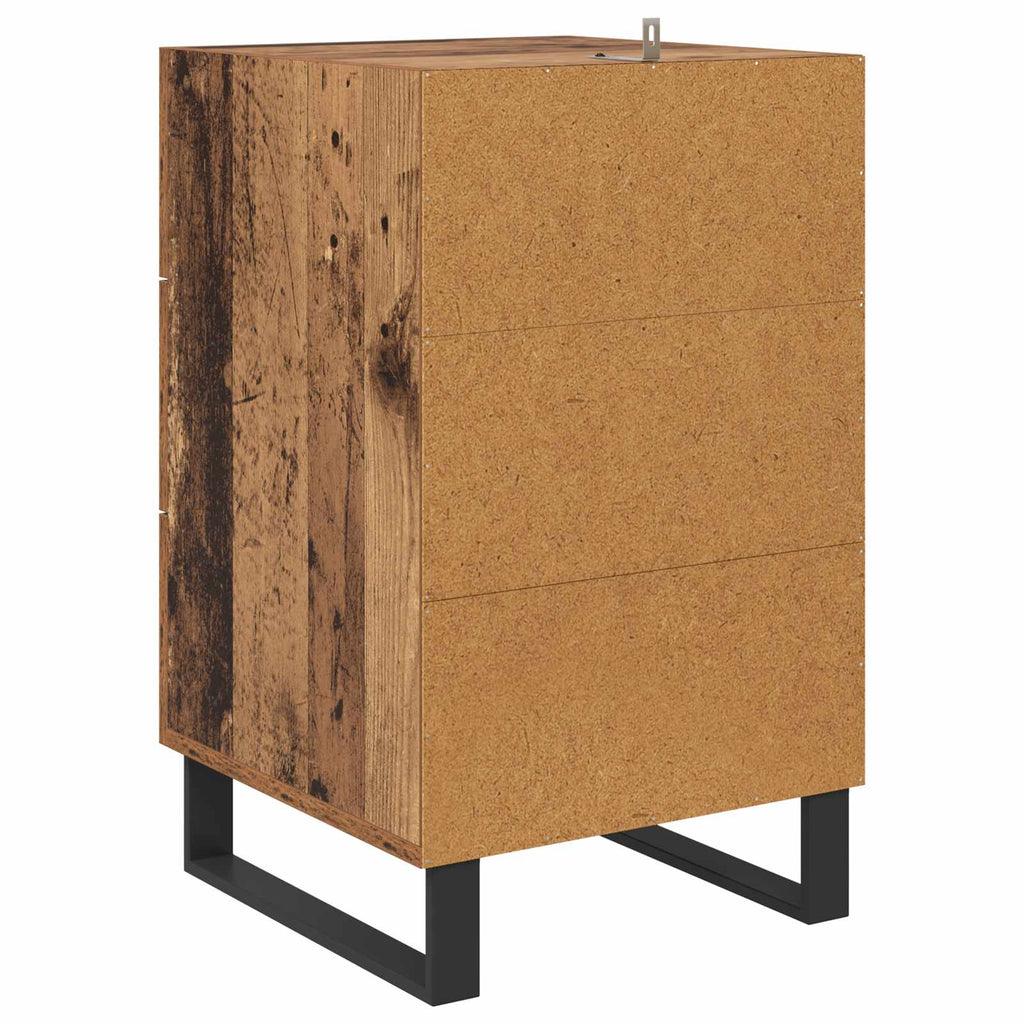 Armario de Noche con cajón Madera Vieja 40 x 40 x 66 cm