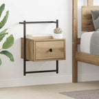 Armario de Noche 2 pcs Roble artesanal 35 x 30 x 51 cm