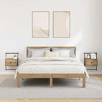 Armario de Noche 2 pcs Roble artesanal 35 x 30 x 51 cm