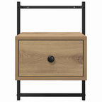 Armario de Noche 2 pcs Roble artesanal 35 x 30 x 51 cm