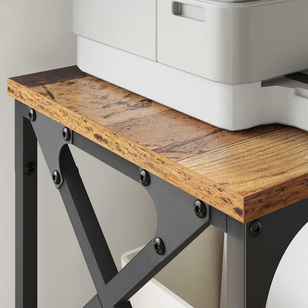 Soporte para Impresora Ajustable Madera Vieja 40 x 30 x 31 cm