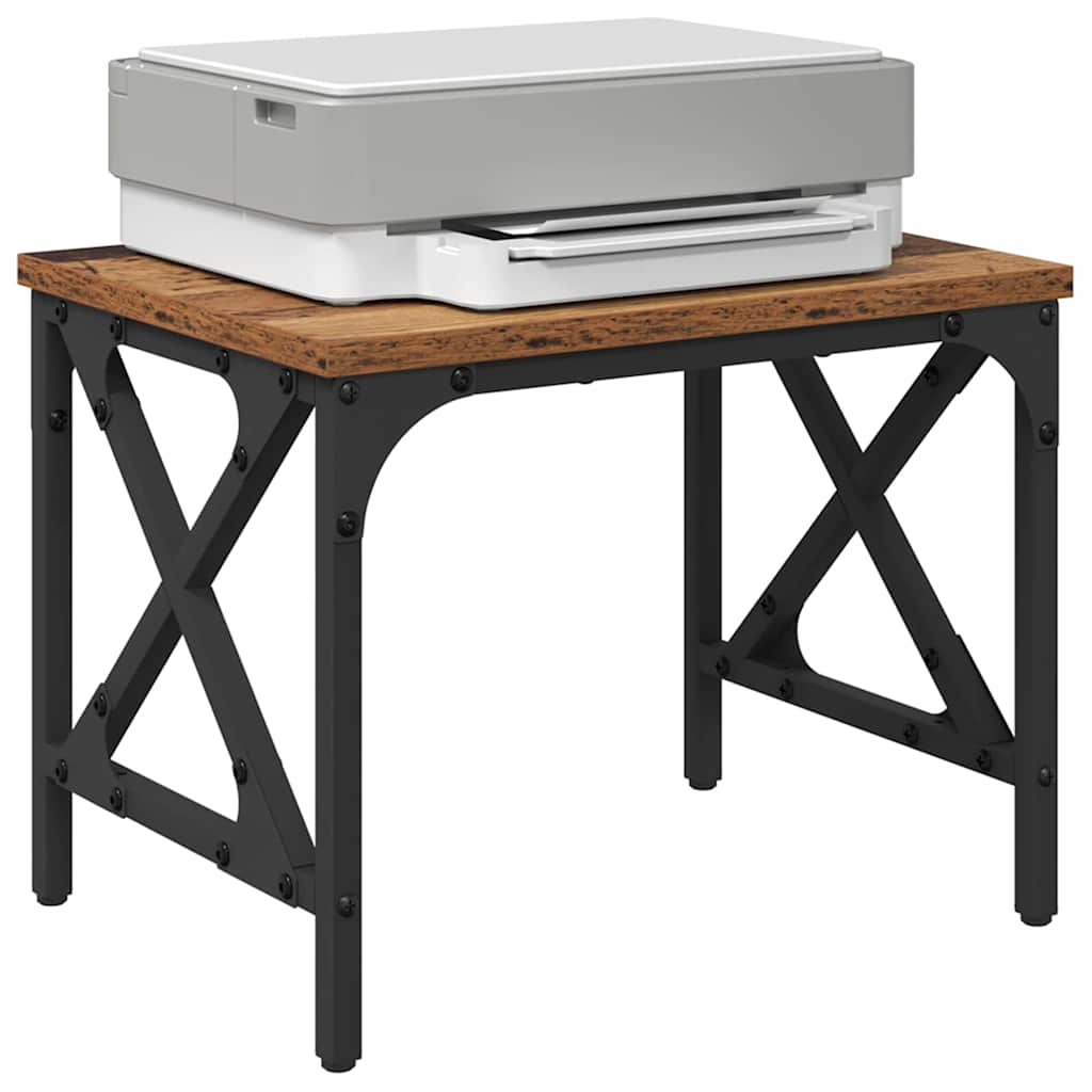 Soporte para Impresora Ajustable Madera Vieja 40 x 30 x 31 cm