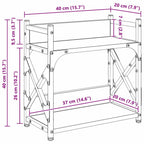Soporte para Impresora Madera Vieja 40 x 20 x 40 cm