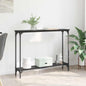 Mesa Consola con estante Madera envejecida 100 x 22,5 x 75 cm