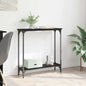 Mesa Consola con estante Madera envejecida 100 x 22,5 x 75 cm