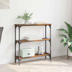 Mesa Consola con estante Madera vieja 75 x 22,5 x 75 cm