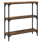 Mesa Consola con estante Madera vieja 75 x 22,5 x 75 cm