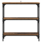 Mesa Consola con estante Madera vieja 75 x 22,5 x 75 cm