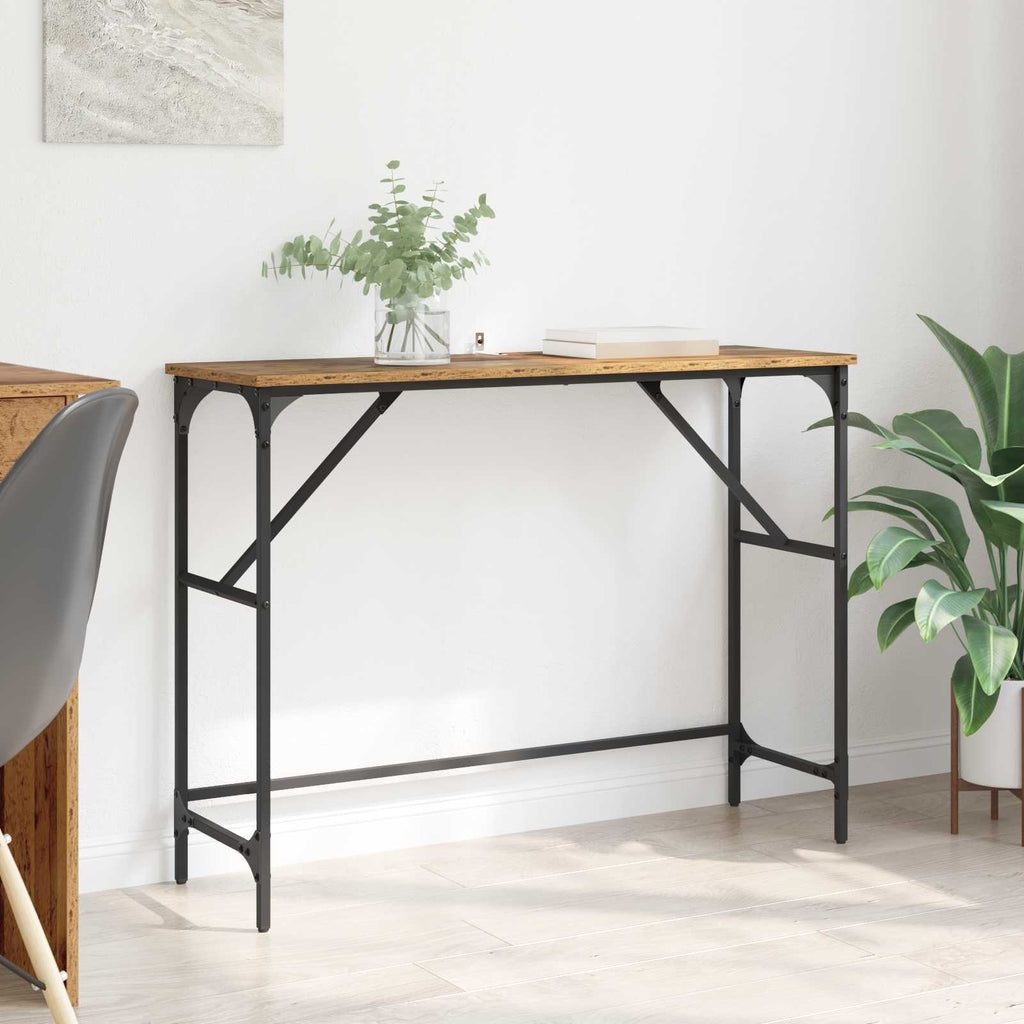 Mesa Consola Madera vieja 100 x 32 x 75 cm Madera de ingeniería