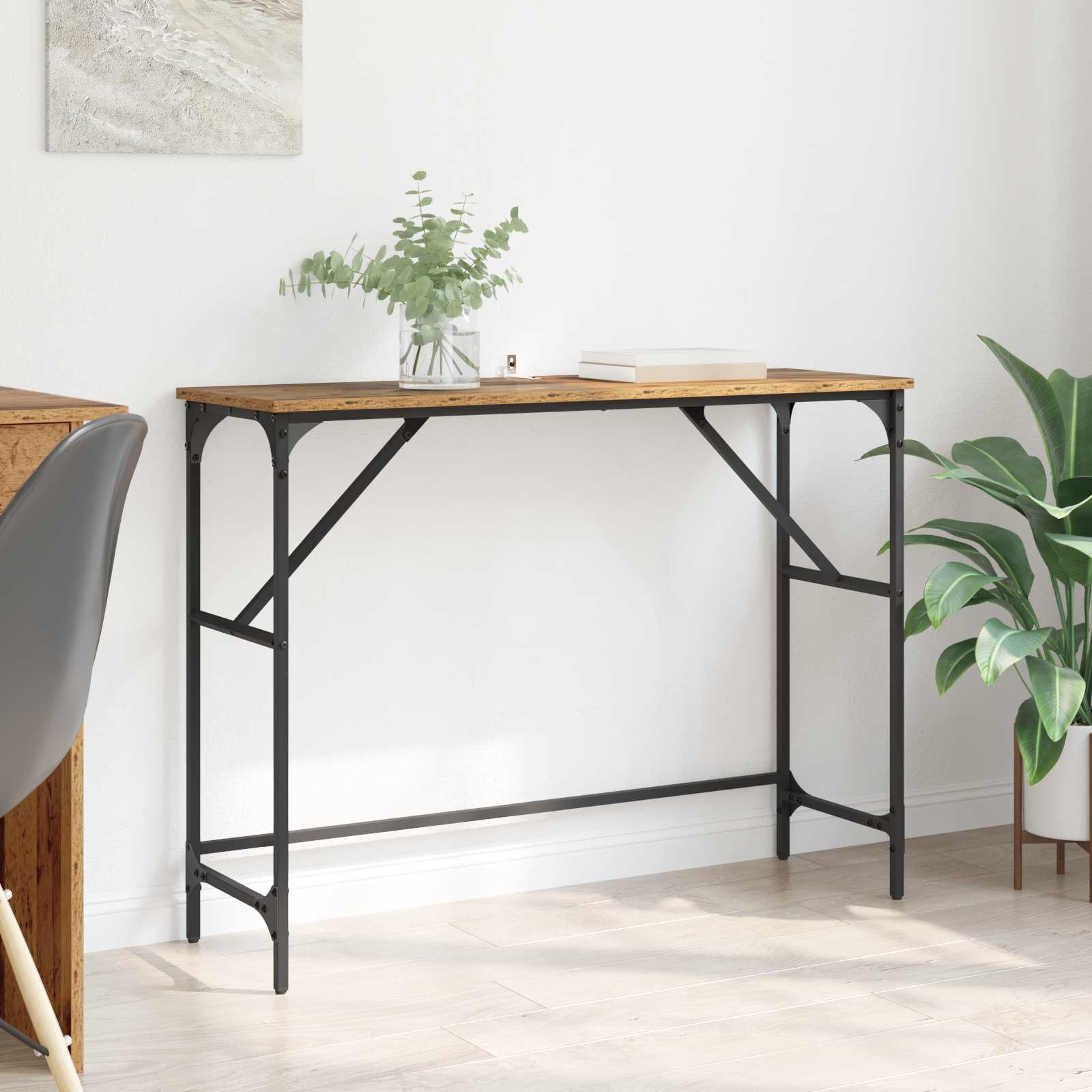 Mesa Consola Madera vieja 100 x 32 x 75 cm Madera de ingeniería