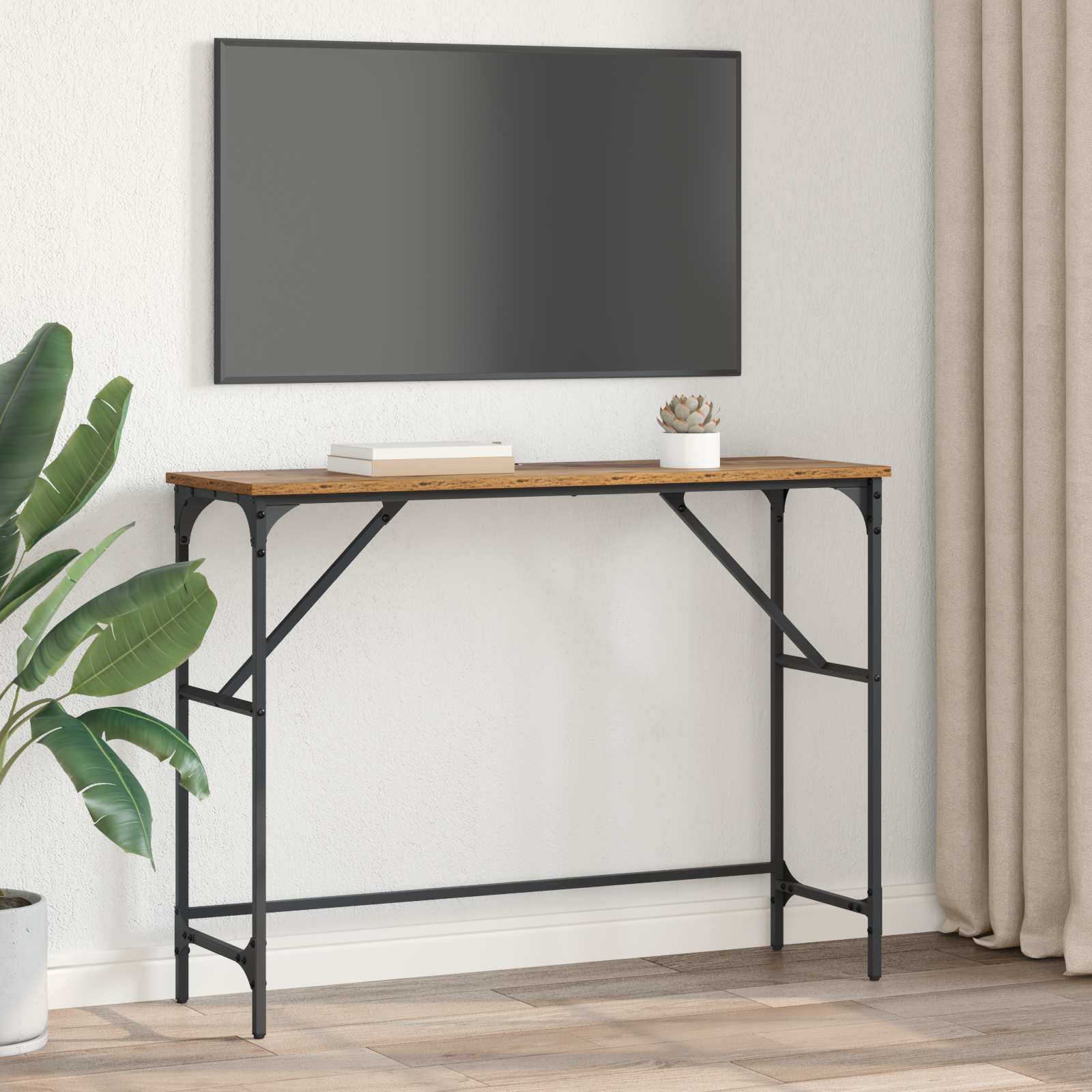 Mesa Consola Madera vieja 100 x 32 x 75 cm Madera de ingeniería