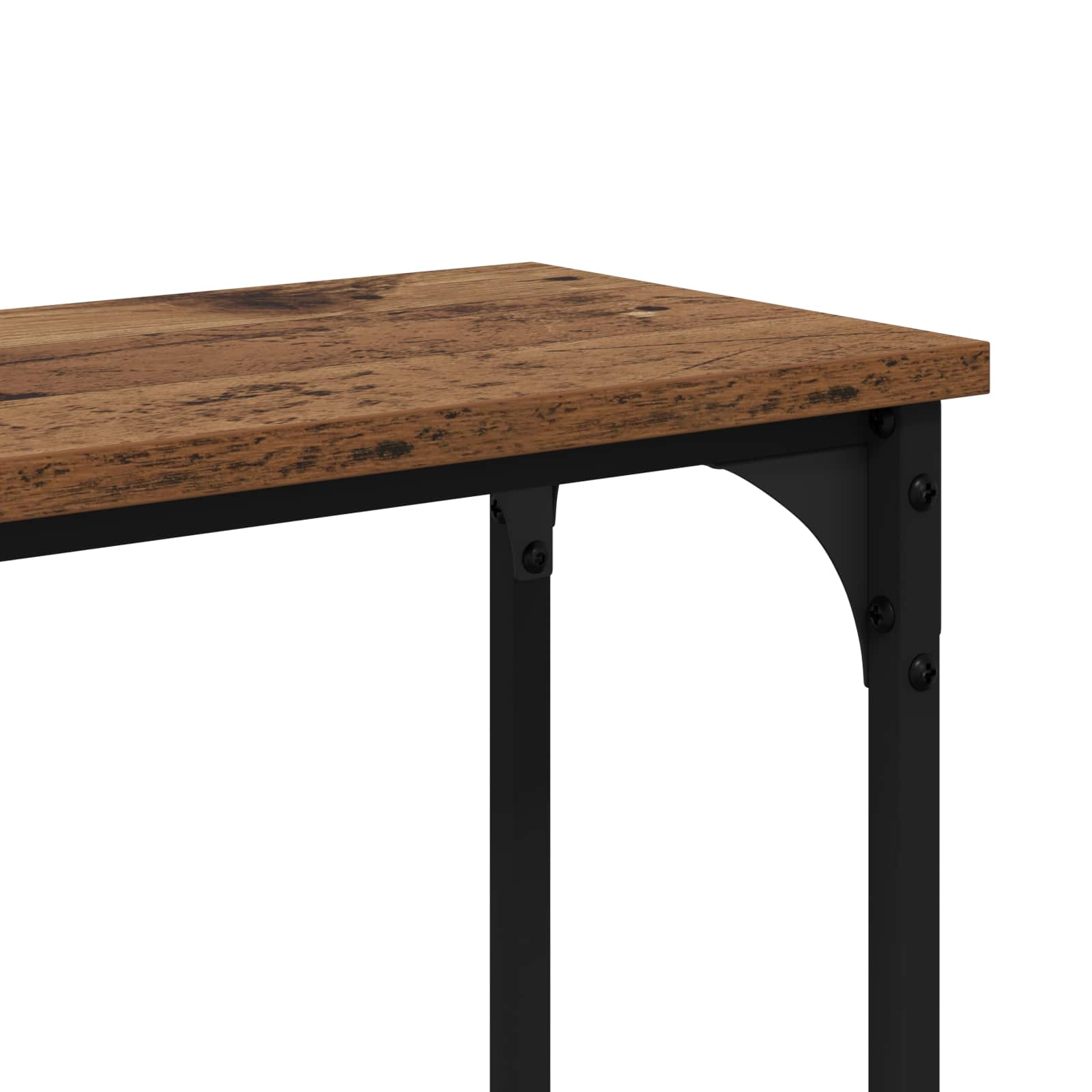 MesaConsola Madera vieja 145x22.5x75cm Madera contrachapada