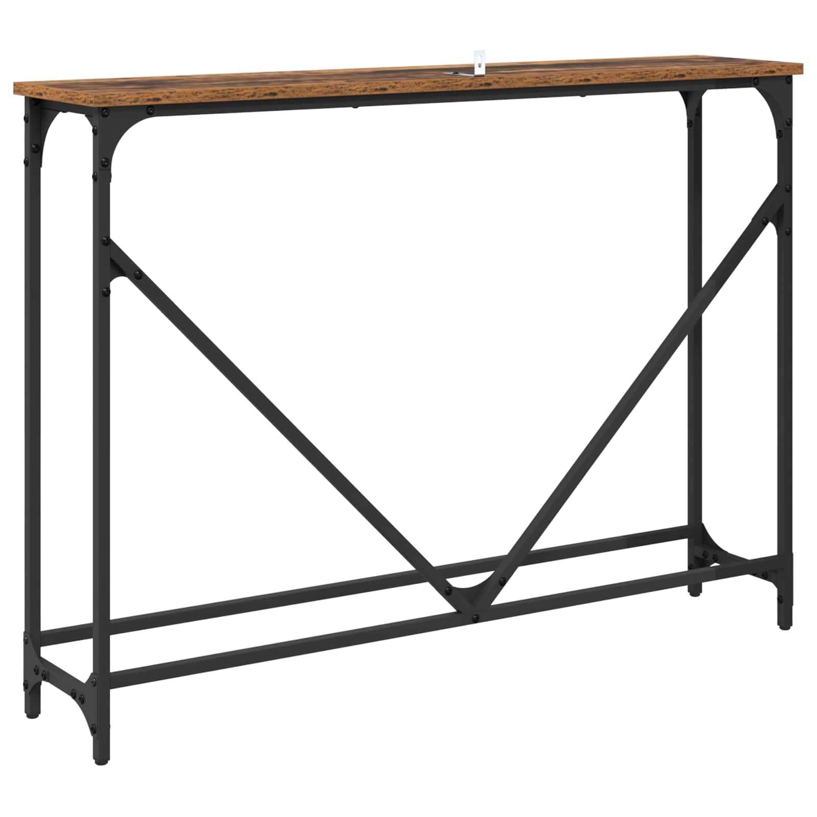 Mesa Consola Manual Madera envejecida 102 x 23 x 75 cm