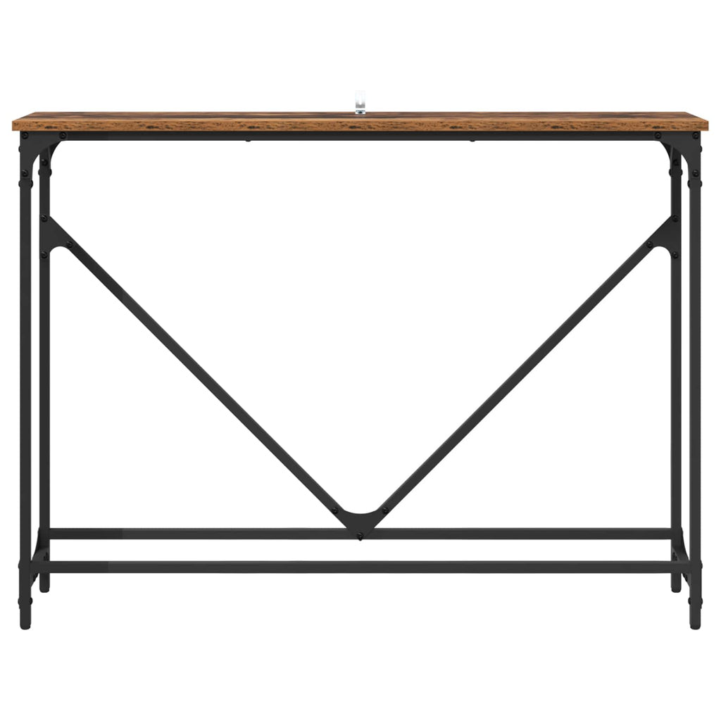 Mesa Consola Manual Madera envejecida 102 x 23 x 75 cm