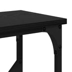 Mesa Consola Roble Negro 102 x 23 x 75 cm Madera de ingeniería