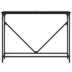 Mesa Consola Roble Negro 102 x 23 x 75 cm Madera de ingeniería
