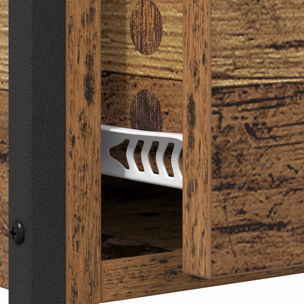 Mesa Consola con cajón Madera envejecida 100 x 40 x 75 cm