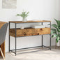 Mesa Consola com gaveta Madeira envelhecida 100 x 40 x 75 cm