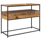 Mesa Consola con cajón Madera envejecida 100 x 40 x 75 cm