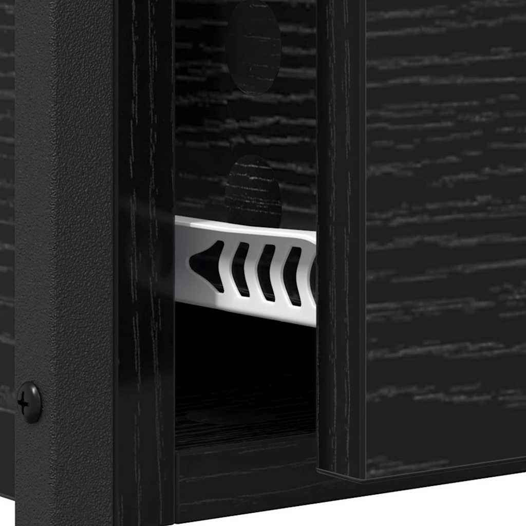 Mesa Consola Roble Negro 100 x 40 x 75 cm Madera de ingeniería