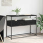 Mesa Consola Roble Negro 100 x 40 x 75 cm Madera de ingeniería
