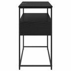 Mesa Consola Roble Negro 100 x 40 x 75 cm Madera de ingeniería