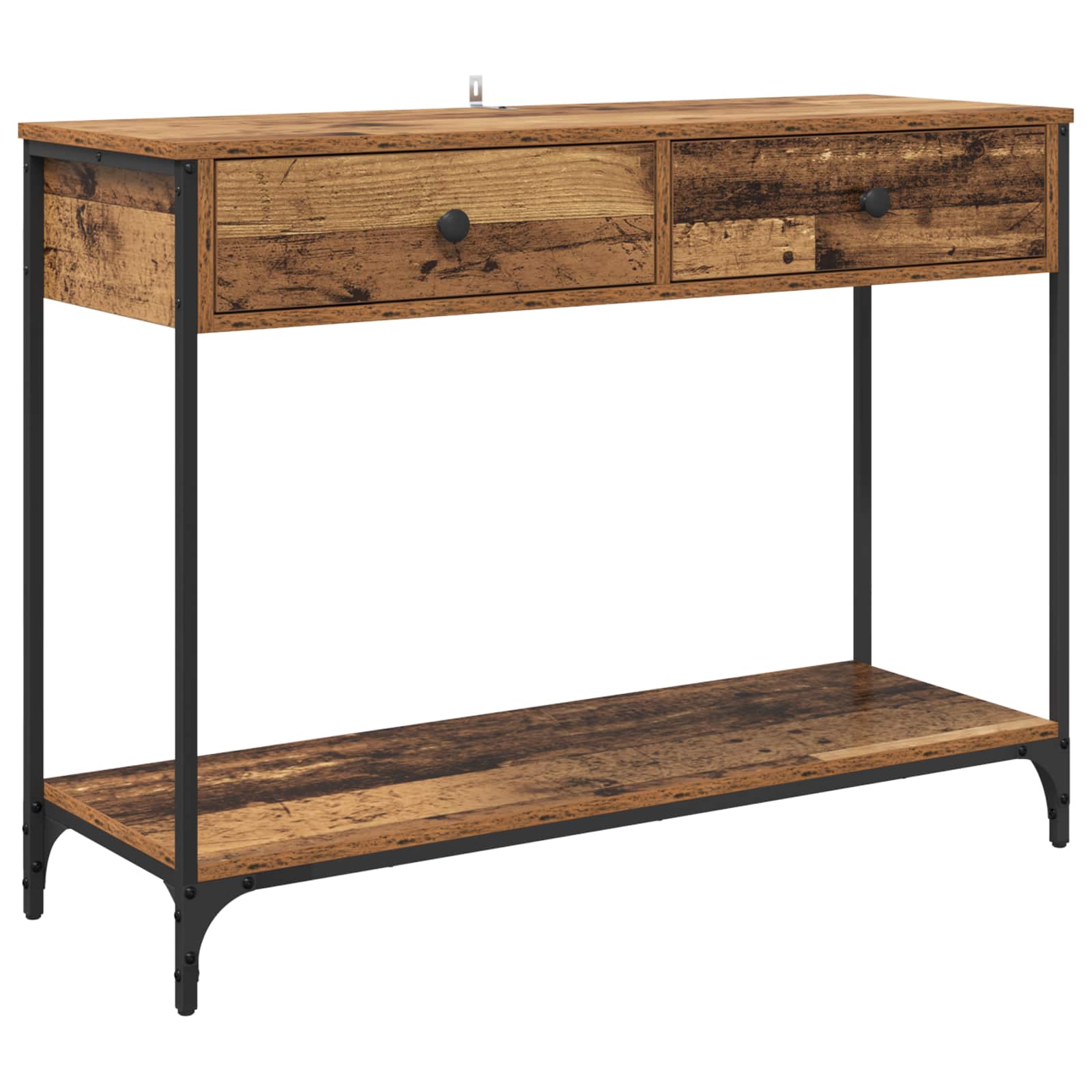 Mesa Consola con cajón Madera Vieja 100 x 34,5 x 75 cm