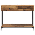 Mesa Consola con cajón Madera Vieja 100 x 34,5 x 75 cm