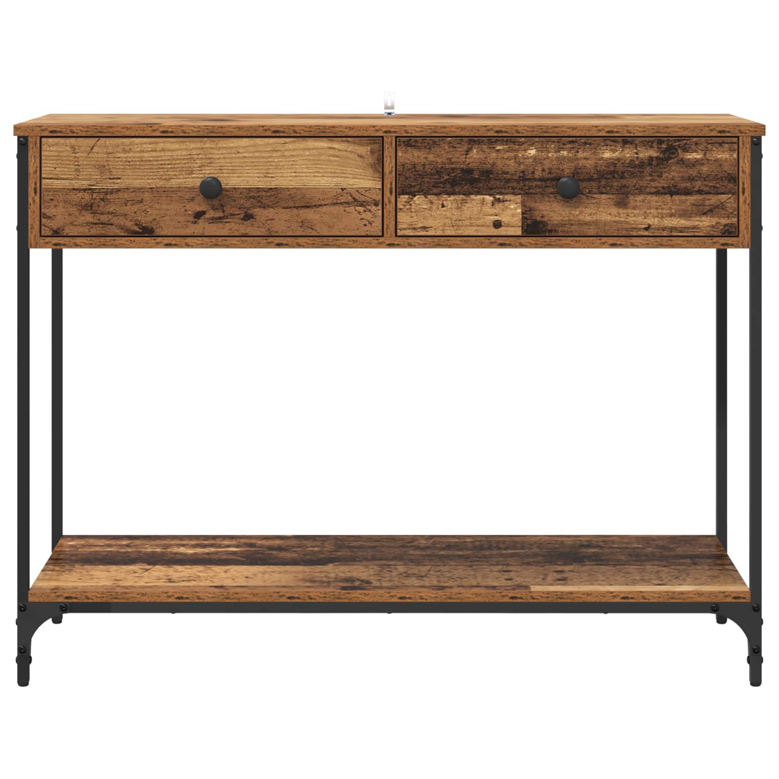 Mesa Consola con cajón Madera Vieja 100 x 34,5 x 75 cm