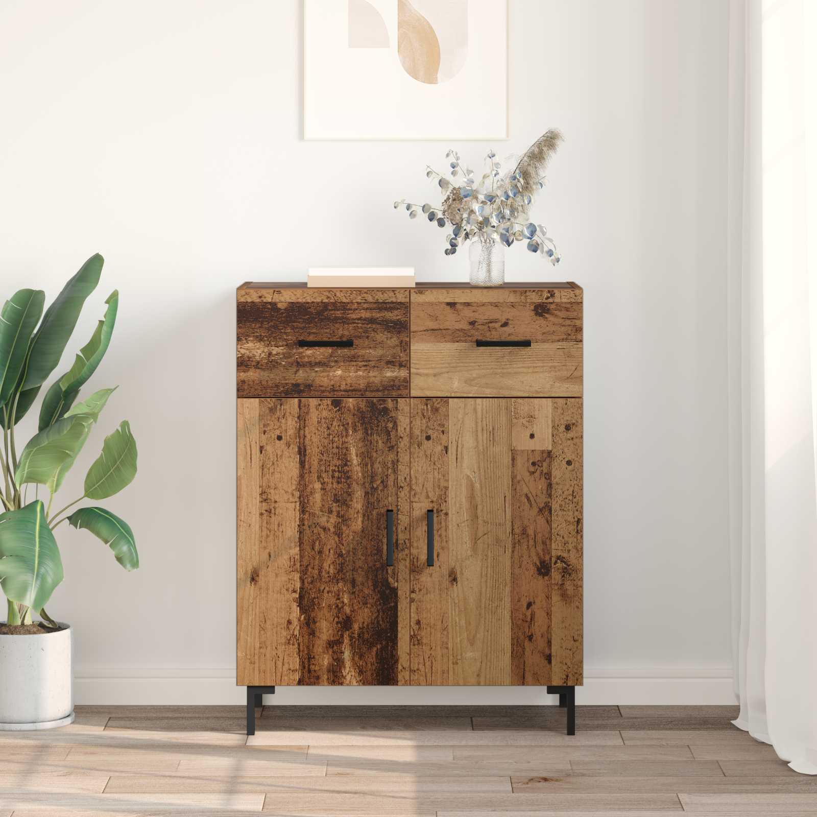 Aparador Madera vieja 69,5 x 34 x 90 cm Madera de ingeniería