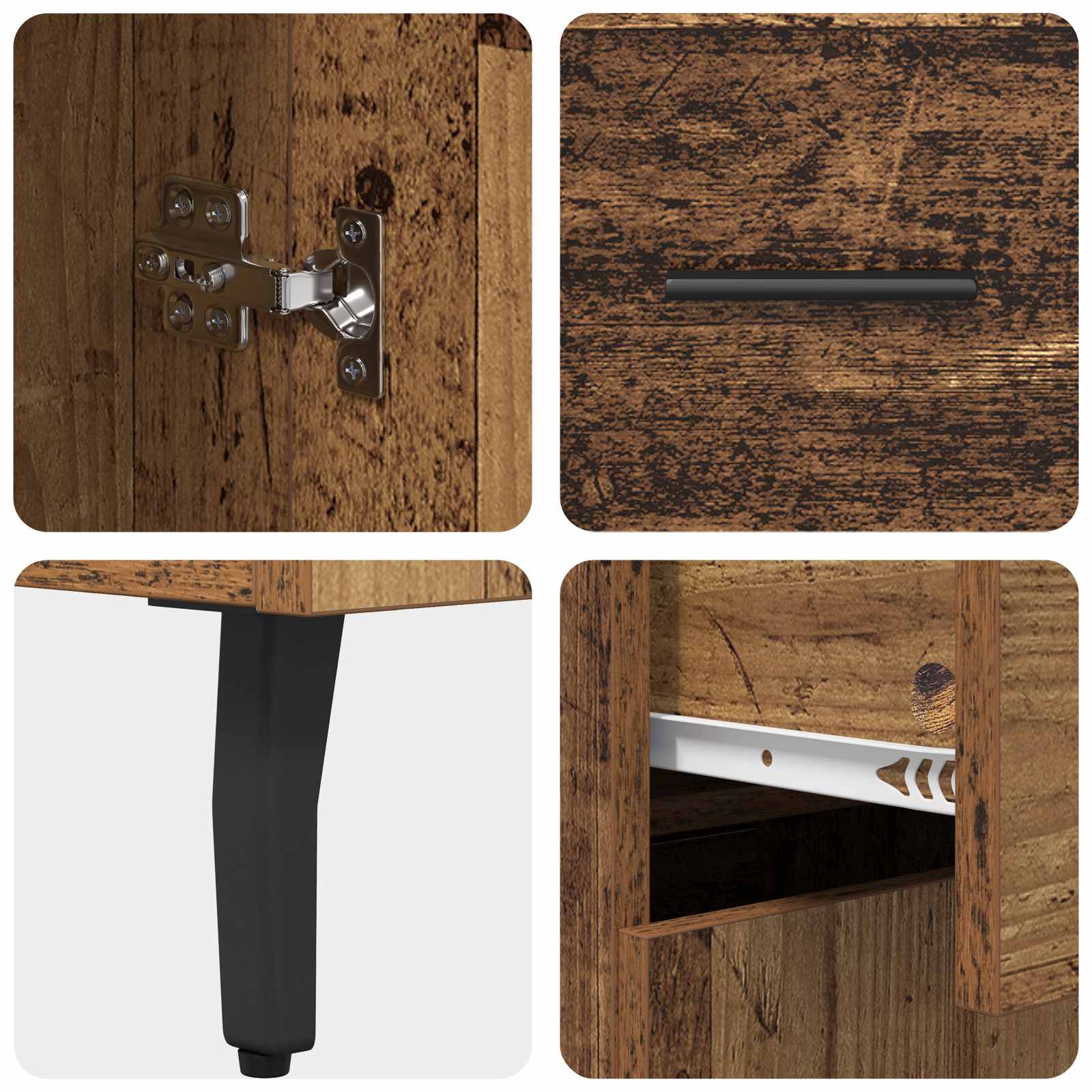 Vitrina Madera Vieja 69,5 x 34 x 90 cm Madera contrachapada