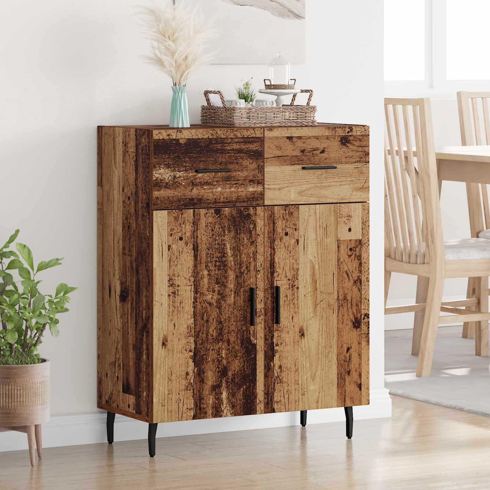 Vitrina Madera Vieja 69,5 x 34 x 90 cm Madera contrachapada