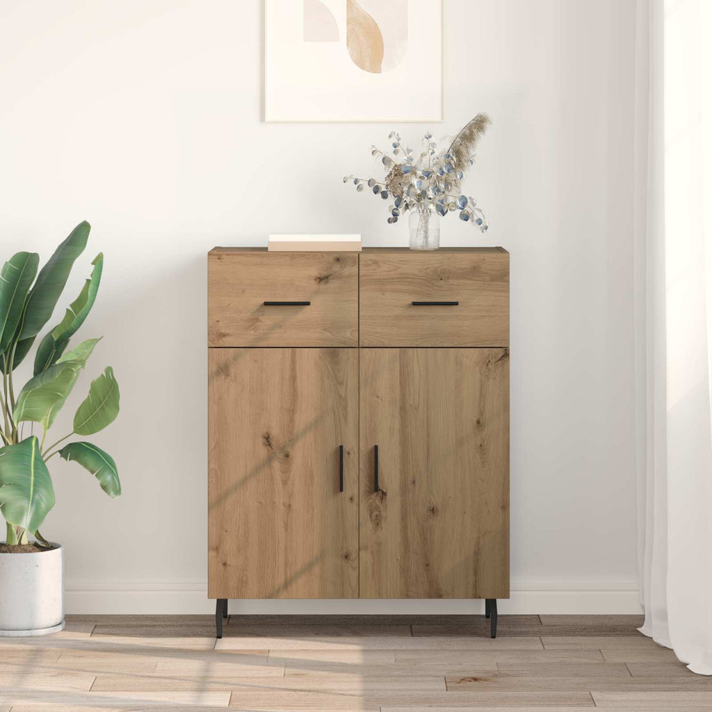 Vitrina Roble artesanal 69,5 x 34 x 90 cm Madera contrachapada
