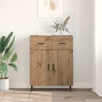 Vitrina Roble artesanal 69,5 x 34 x 90 cm Madera contrachapada